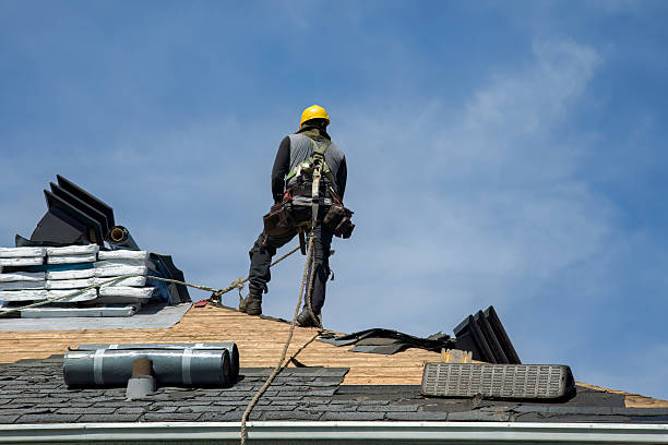 Professional Roofing technician working in Passaic, NJ